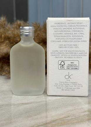 Оригинальный парфюм миниатюра туалетная вода Add calvin klein ck one2 фото