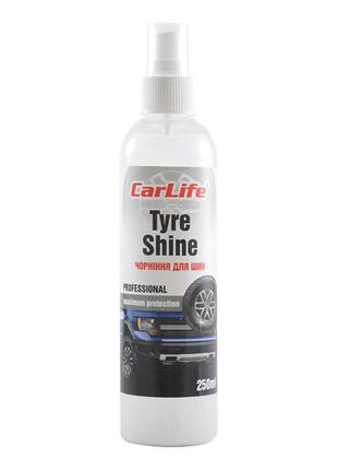 Чернение для шин carlife tyre shine, 250мл