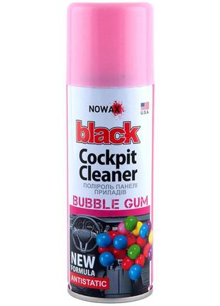 Полироль для панели приборов nowax cockpit cleaner spray бабл гам, 450мл