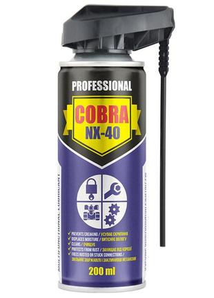 Смазка многофункциональная nowax nx-40 multifunctional lubricant professional cobra, 200мл