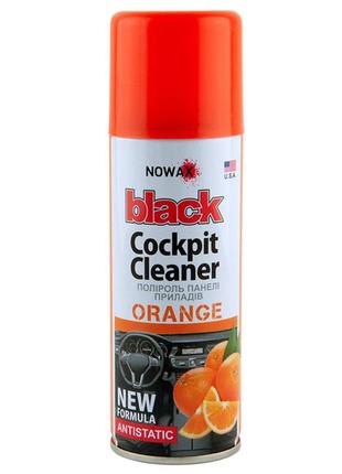 Полироль для панели приборов nowax cockpit cleaner spray апельсин, 200мл