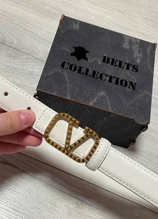 Женский ремень валентино кожа