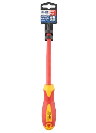 Викрутка molder хрестова діелектрична vde 1000в, ph3x150mm