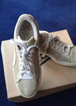 Кожаные кроссовки look puma