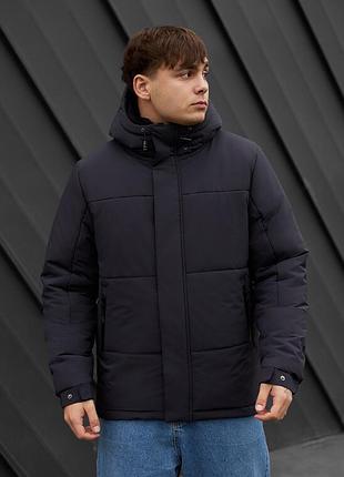 Зимова темно-синя куртка staff qux navy
