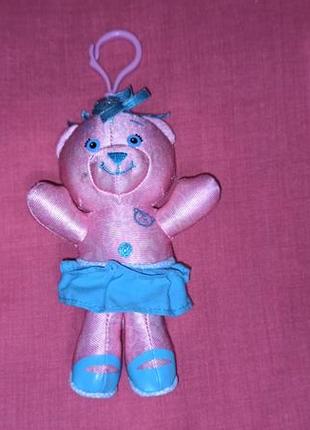 Брелок мягкая игрушка винтажный doodle bear медведь каракуль