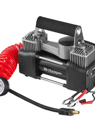 Компрессор автомобильный huragan 12в, 7 атм, 85 л/мин h0500