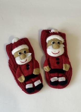 Носки шерстяные дед мороз ноаогоднии