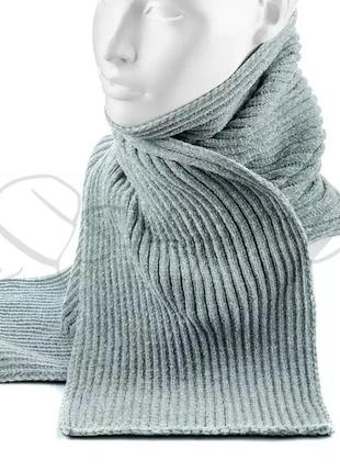 Шарф велюровий жіночий шарфик теплий зимовий м'який і приємний на дотик atrics s843 м’ята