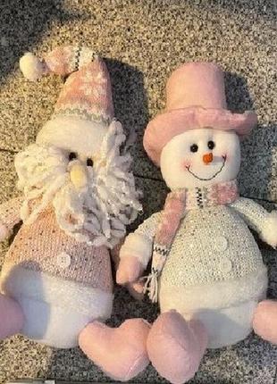 Фігура новорічна "santa snowman" 31см stenson m48042 [склад зберігання: одеса №3]