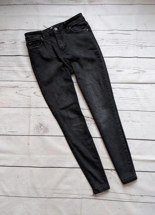 Черные джинсы, скинни, плотные джинсы от denim
