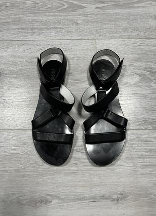 Шкіряні босоніжки jil sander