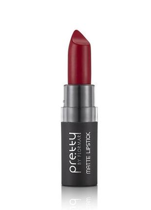 Помада для губ pretty by flormar matte lipstick 110 — real red