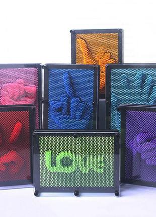 Рамка скульптор pin art гра-антистрес різнобарвна 20*15*5см