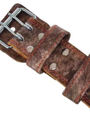 Пояс атлетический кожаный fistrage -s-коричневый