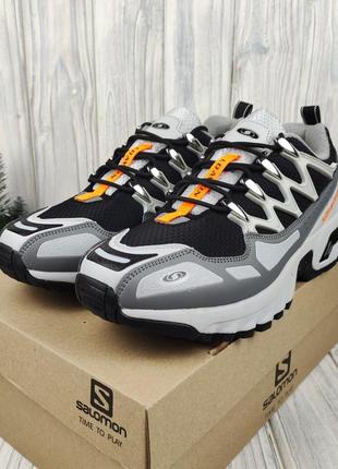 Кроссовки мужские salomon Full acs+ cswp l.grey black orange термо еврозима3 фото