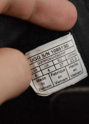 Ugg australia niels 2 ботинки сапоги угги зимние кожа мех овчина цигейка оригинал 36-37 р/23 см.8 фото