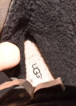 Ugg australia niels 2 ботинки сапоги угги зимние кожа мех овчина цигейка оригинал 36-37 р/23 см.7 фото