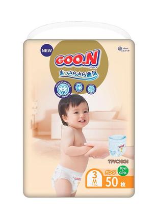 Трусики-підгузки goo.n premium soft для дітей (розмір 3(m), 7-12 kg, 50 шт)
