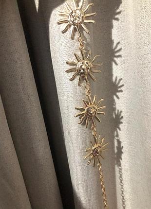 Ремень пояс цепь золотой солнце ☀☀☀металлический на талию на бедре новый