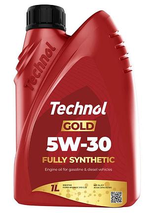 Моторное масло technol gold 5w-30, 1л