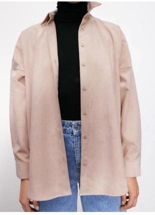 Вельветова сорочка zara