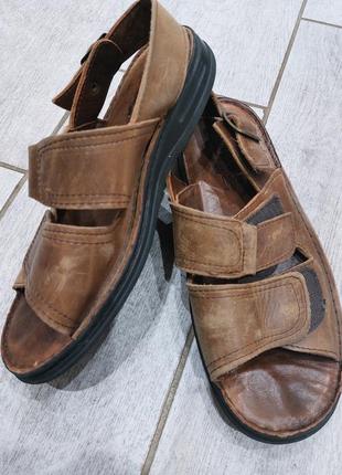 Шкіряні сандалі conforto hand made