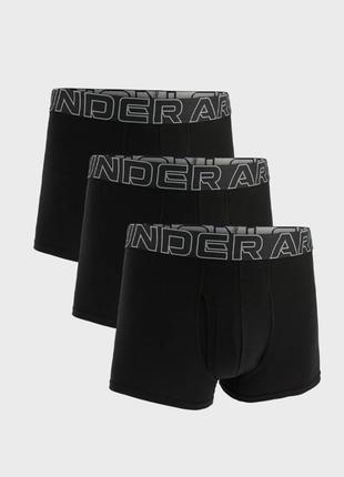 Under armour чоловічі чорні боксери (3 шт) m ua perf perf cotton 3in