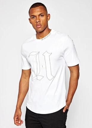 Шикарная хлопковая футболка белого цвета tommy hilfiger lewis hamilton made in turkey