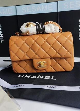 Сумка в стиле chanel (шанель) 😍цвет карамельный
