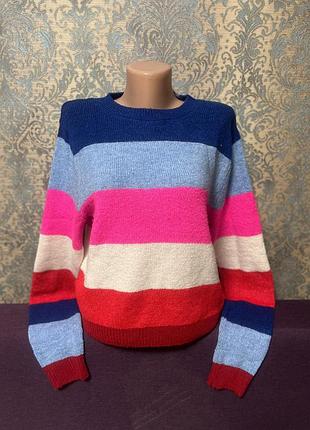 Красивый укороченый свитер р.46/48 кофта джемпер