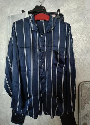 Домашняя одежда пижама куртка шелк 100%silva uomo