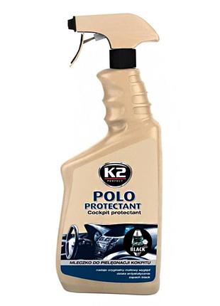 Поліроль для пластику k2 polo protectant чорний 750мл