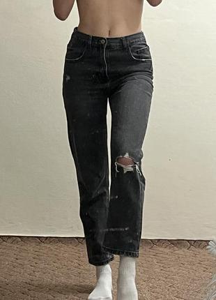 Брюки с разрезом zara