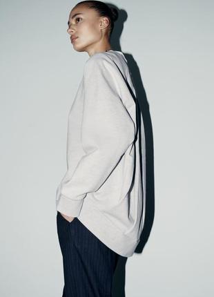 Оверсайз-свитшот zara размер м-l