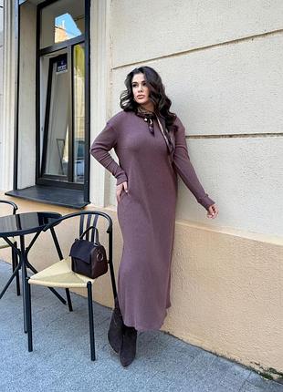 Тепла довга сукня.тёплое длинное платье