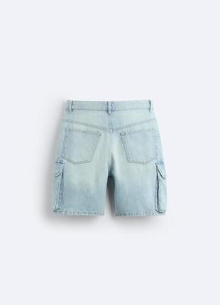 Чоловічі джинсові шорти-карго , розмір 40