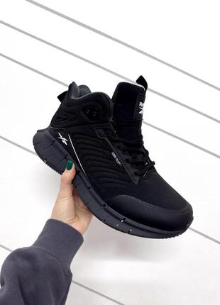 Reebok zig kinetika fur waterproof black-white ❄️