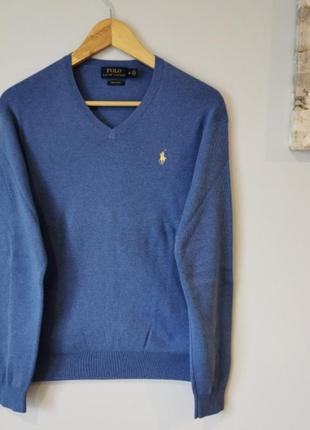 Светр (пуловер) polo ralph lauren men's v-neck l/s pullover pima