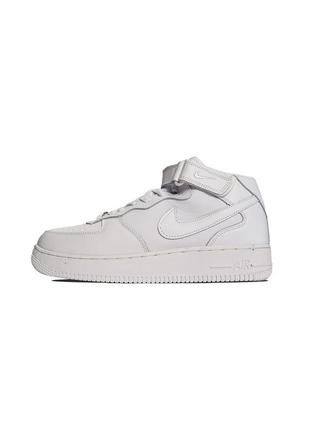 Кросівки чоловічі зимові nike damen air force 1 07 mid lthr prm hi top schuhe white wntr 43