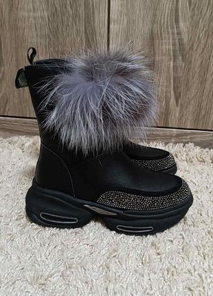 Натуральна цигейка!  шикарні зимові чоботи bikі від том.м .