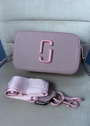 Сумка жіноча marc jacobs logo (soft pink) 20x12x7