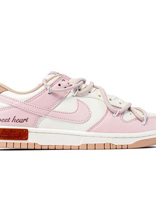 Кросівки nike sb dunk low pink beige 36