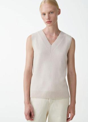 Вовняна жилетка жилет безрукавка светр cos