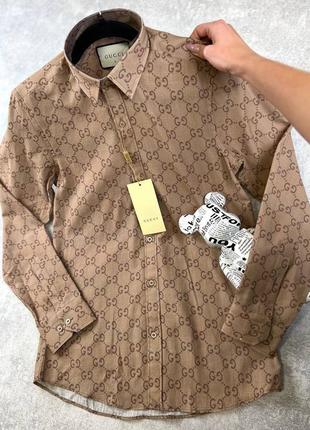 Чоловіча сорочка коричнева 💣