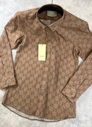 Чоловіча сорочка коричнева 💣