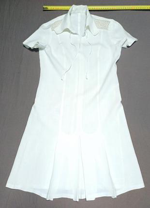 Плечи 40 см vintage 70s платье льняное