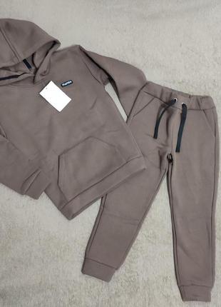 Новий спортивний костюм на флісі "mокко" р.5т (105-110 см), унісекс