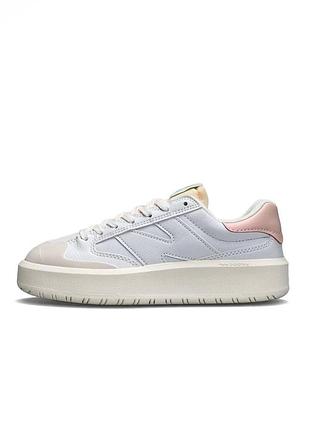 Кросівки new balance ct302 white pink leather