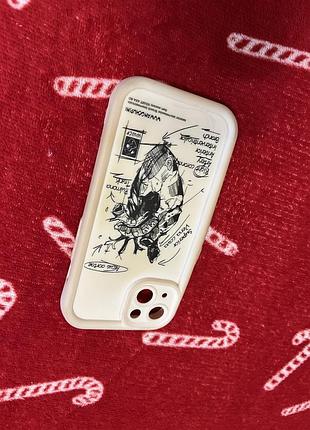 Чехол на iphone 13 белого цвета